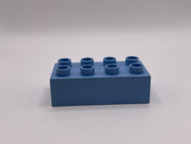 8 nops blok mediumblauw Duplo