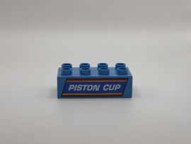 Piston cup blok donker azuurblauw Duplo