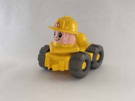 Primo autootje met poppetje geel Duplo
