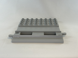 Perron treinrails lichtgrijs Duplo
