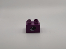 Oog op blok paars Duplo