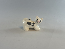 Poes / kat wit met grijze vlekjes Duplo