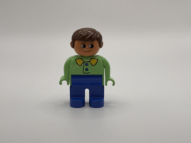 Man groen shirt en blauwe broek Duplo