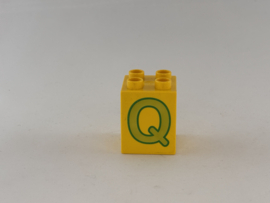 Blok 4 nops hoog geel Q Duplo