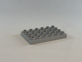 Plaat 4x6  lichtgrijs Duplo