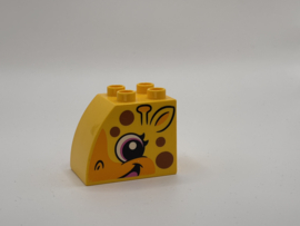 Giraffen kop blok geel Duplo