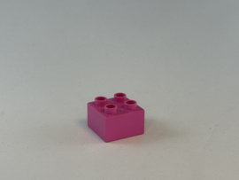 4 nops blok donker roze Duplo