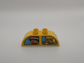 Creatieve auto’s blok afgerond geel Duplo