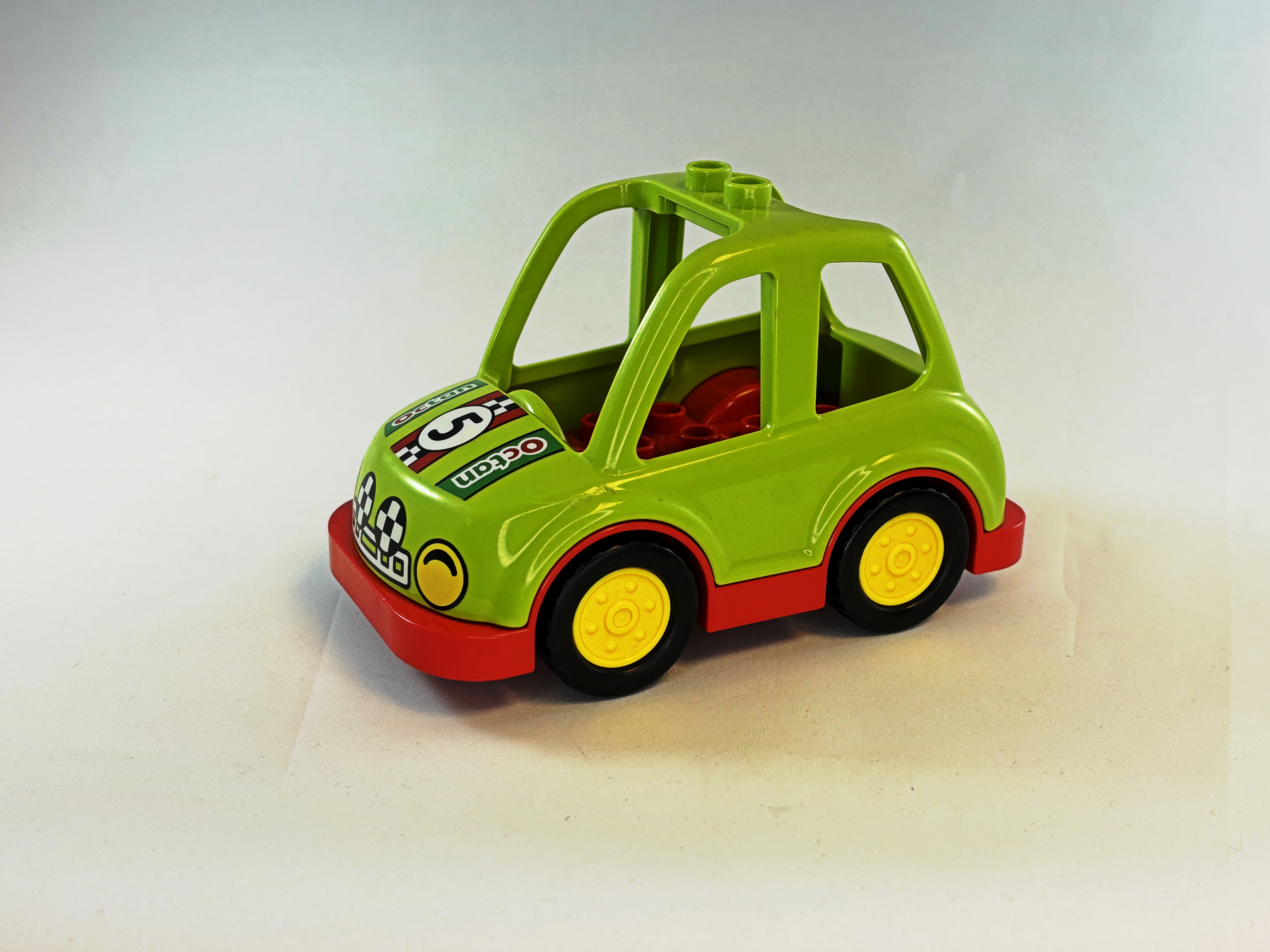 Rally auto groen rood Duplo
