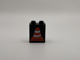 2 nops blok hoog zwart met pion Duplo