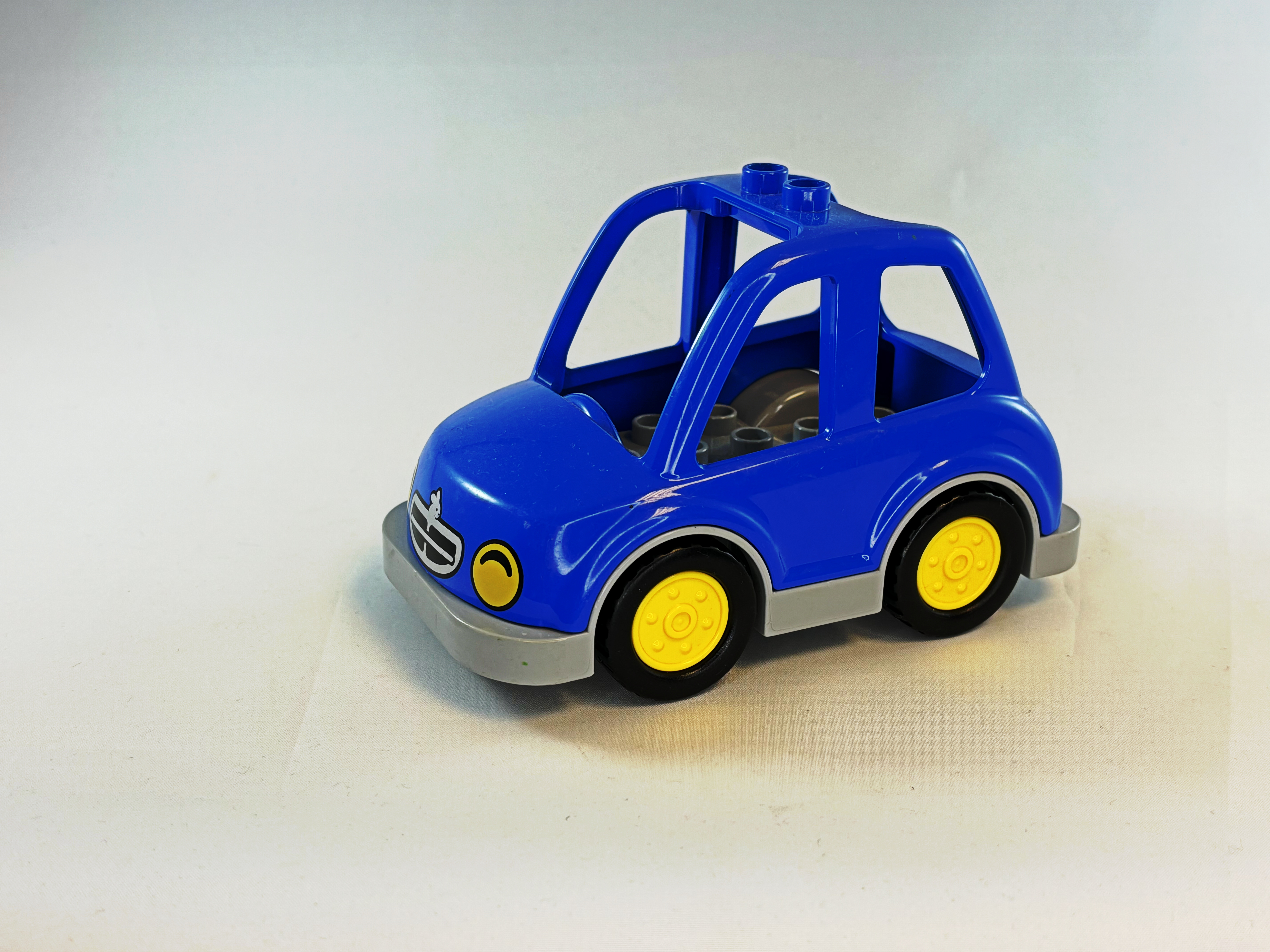 Auto blauw grijs Duplo