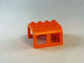 Dakkap voor locomotief of wagon oranje Duplo