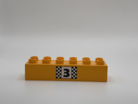 Podium 3 blok helder licht oranje Duplo