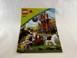 Bouwboekje 4863 wachtpost en katapult Duplo