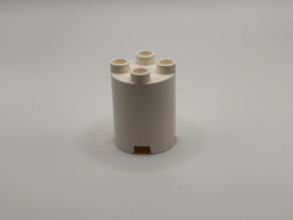 Blok 4 nops  rond wit Duplo