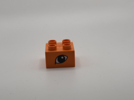 Oog op blok medium oranje Duplo