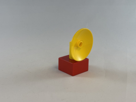 Schotel / antenne geel rood Duplo