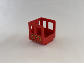 Cabine 7 laag rood  Duplo