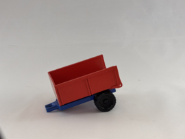 Aanhanger rood blauw Duplo