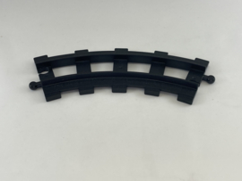 Bocht treinspoor zwart Duplo