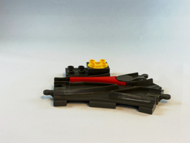 Wissel treinrails met draaiknop bruingrijs Duplo