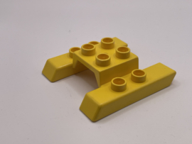 Onderstel helikopter / vliegtuig geel Duplo