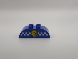 Politie blok afgerond blauw Duplo