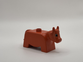 Koe / stier rood/bruin Duplo