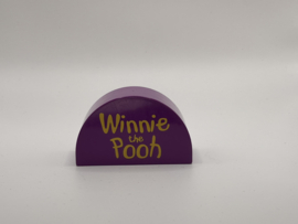 Halfrond blok Winnie the Pooh paars Duplo