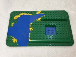 Bouwplaat 3D water en gras Duplo