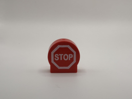 Blok rond 2  rood stop-bord Duplo