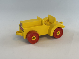 Tractor oud model geel Duplo