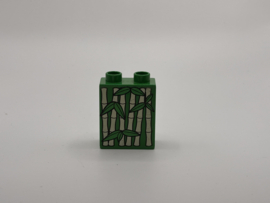 2 nops blok hoog groen bamboe Duplo