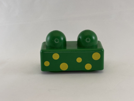 Primo blok 2 nops sterren groen  Duplo