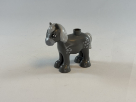 Paard / pony grijs Duplo