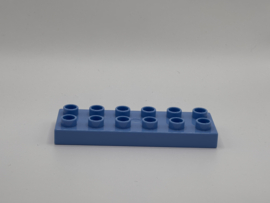 12 nops plat medium blauw Duplo
