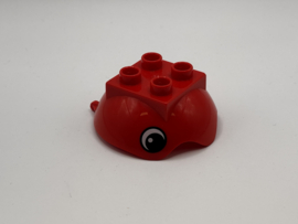 Deksel rood met ogen ballenbaan Duplo Duplo