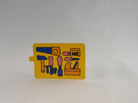 Kaart met gereedschap (schoolbord) Duplo