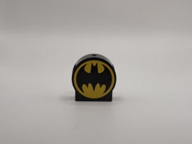 Blok rond 2 nops zwart Batman Duplo