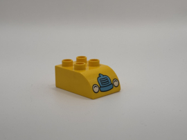 Creatieve auto’s voorkant blok gebogen geel Duplo