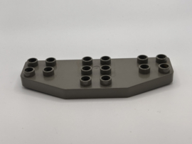 Vleugel / luifel / bouwplaat donkergrijs Duplo