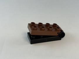 Kiepblok zwart / bruin Duplo