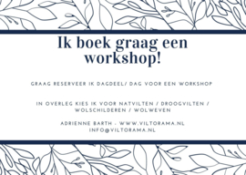 Ik boek graag een workshop - datum in overleg!