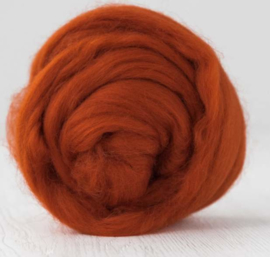 Merino lontwol 19 mic. per 50 gram Rust