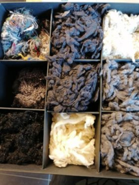 Woolslubs zwart per 25 gram