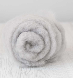 Merino in vlies 19 mic. uitverkoop per 50 gram - Cloud