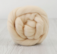 Merino lontwol 19 mic. per 50 gram Ivory