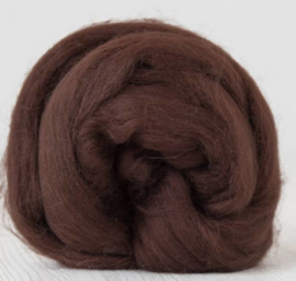 Merino lontwol 19 mic. per 50 gram Chocolate