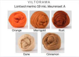 Kleurenset A - Orange: 5 kleuren a 10 gram