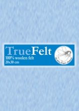 Truefelt 20 * 30 cm 617 heel zacht blauw